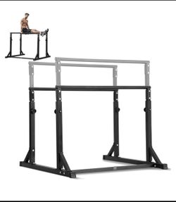 New Other VEVOR 800lb Capacity Heave Duty Dip Bar Stand With Adjustable Height