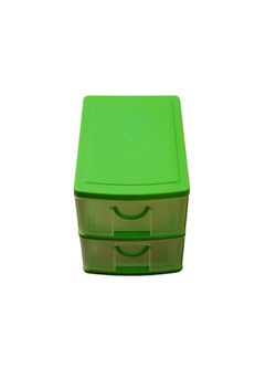 2 Drawers Tools Box Available in Colors Blue/Green/Black 5.1 Long/13 cm - 3.5 Wide/9 cm - 4 High/10 cm