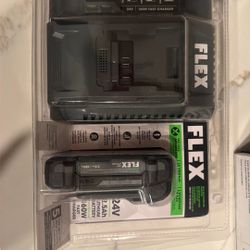 Flex 24v Starter Kit (w/ 2.5Ah Li-ion Battery & 160W Fast Charger) FX0411-1A New