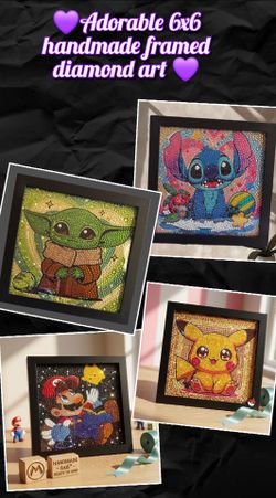 Handmade 6x6 Framed Diamond Art