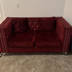 Velvet sofa