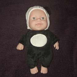 Newborn Baby Dressed In Panda 8 Inches