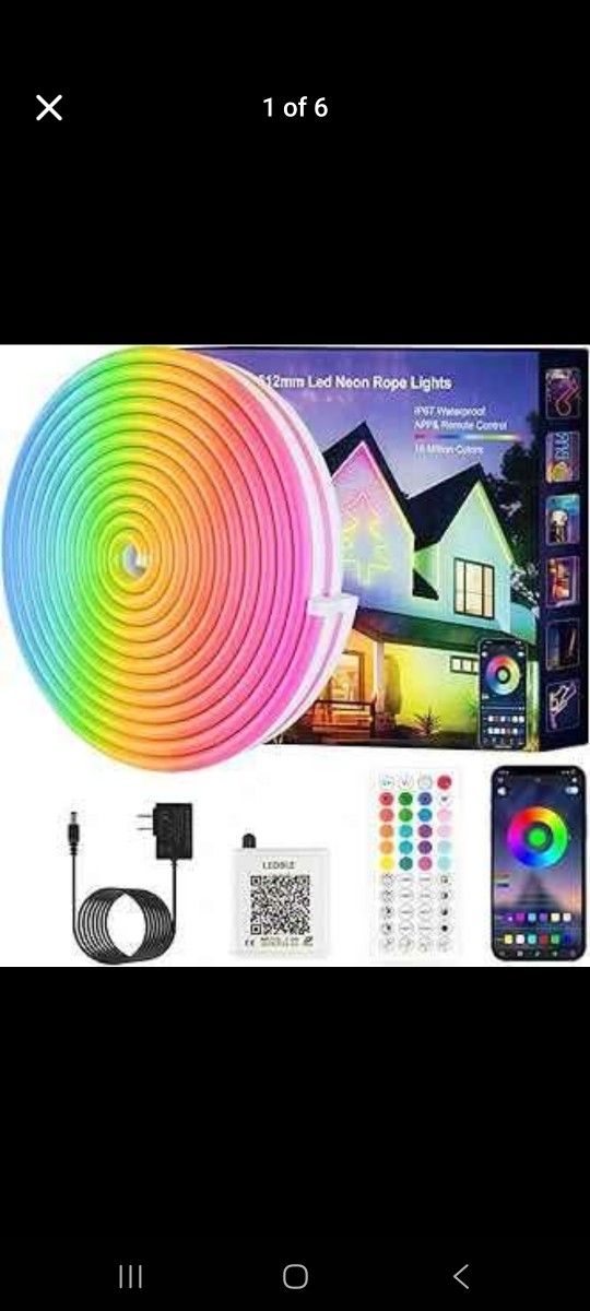 Neon Rope Lights holiday 100FT RGB LED Strip Lights, App Control, halloween Music Syncing, Outdoor