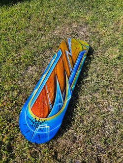 Custom painted skateboard