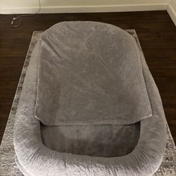 Human Size Dog Bed for People and Pets; 77”x51”x11” 