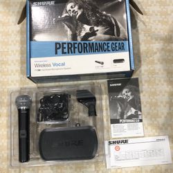 NEW Shure PG58 Wireless Microphone System (PG4 Receiver) – Never Used!