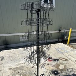 4Sided Metal Spinning CDs Stand (Easy Clip In)