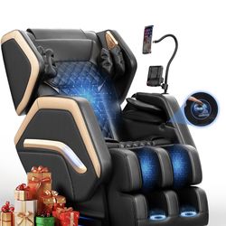 New box Massage Chair Full Body, Zero Gravity Massage Chair 2026 for Back Fatigue with 10 Fixed Rollers, Heating, Airbags, Phone Controller, Bluetooth