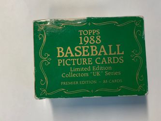 1988 Tops Baseball Cards Limited Edition 