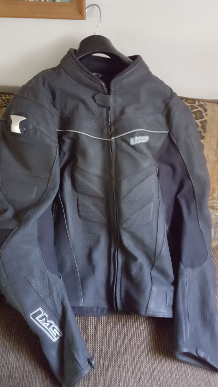 Lms leather motorcycle jacket