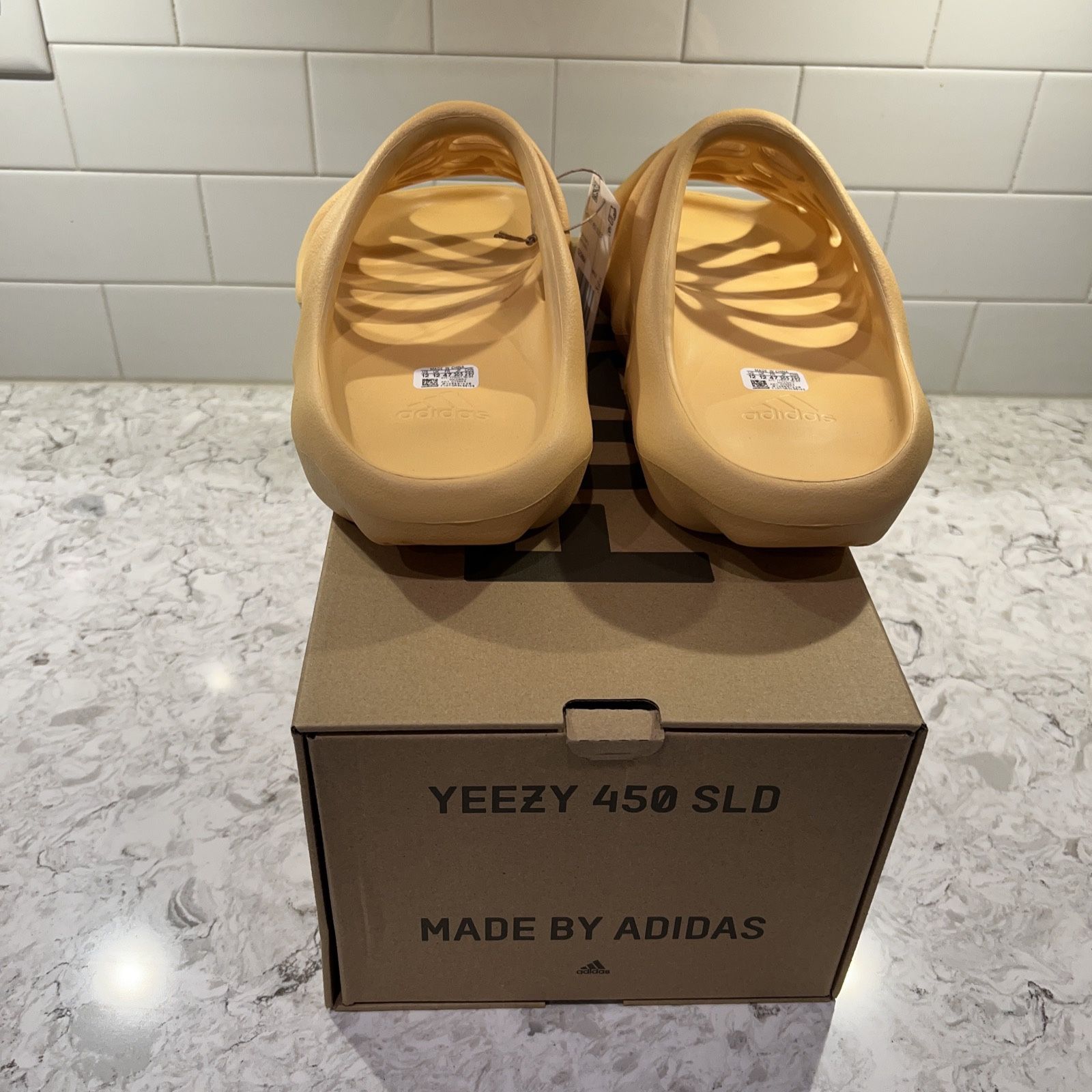adidas gazelle silver green womens Adidas Yeezy 450 Slide Cream