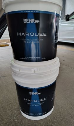 5 gal Ultra Pure White Satin Exterior Paint & Primer