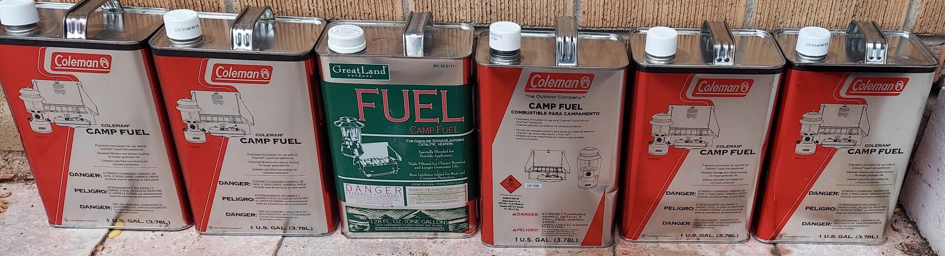 6 Gallons of Coleman Camp Fuel