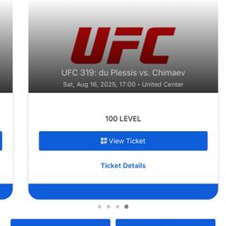 Selling 4 UFC 319 Tickets 