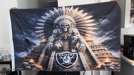 Raiders Aztec Warrior Flag