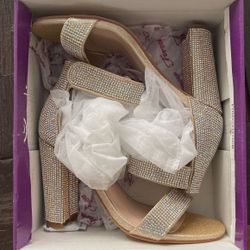 Sparkly Chunky Heels