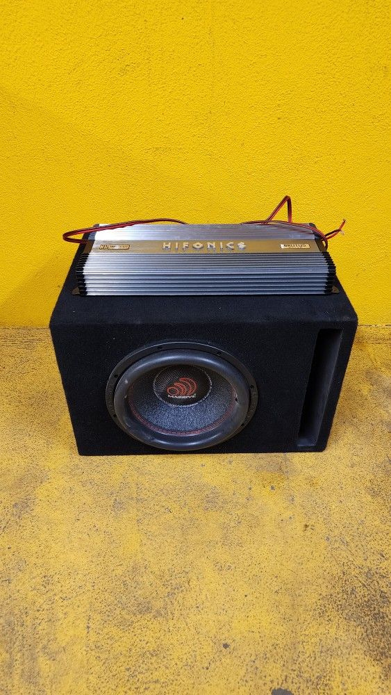 Car Audio Subwoofer SET Massive Hippo XL 12"+ Hifonics amp 2500 watt amplifire