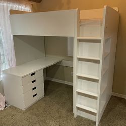 Ikea Stuve Twin Bed/ Desk/ Closet 