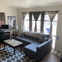 Couch w/storage and Pull Out bed