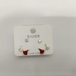 925 Silver Jewelry Earrings With Diamond 