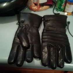 Motorcycle Gloves Leather Left Over From Our Shoppe Size Large