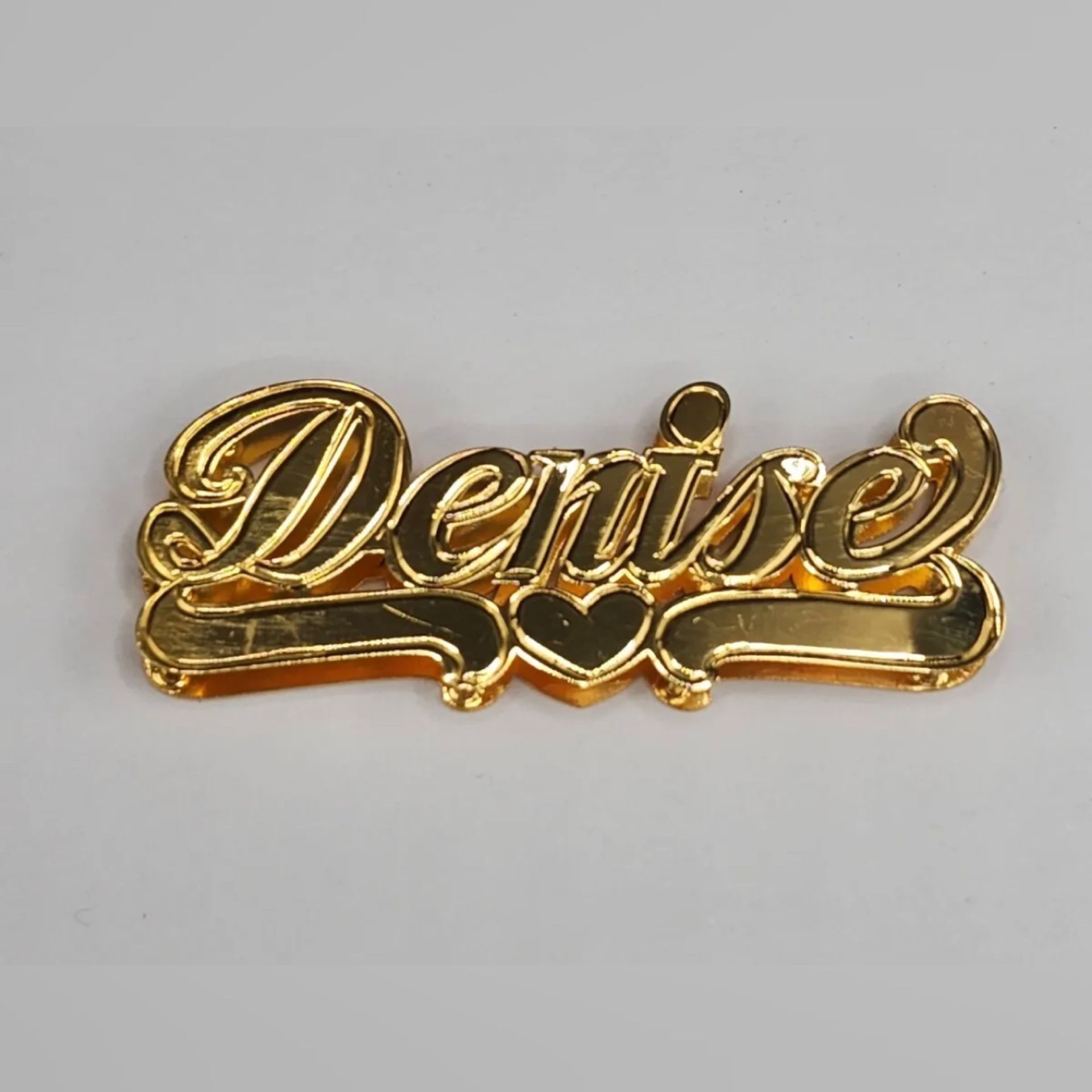 10k/14k Gold Double Name Plate Necklace