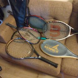 Tennis Rackets With Two Cases And A Carrying Bag Wilson