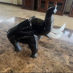 Marble Elephant Statue 