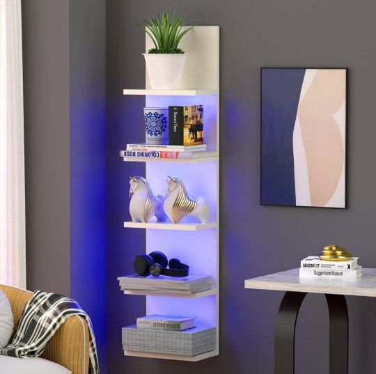 Floating Wall Shelves With RGB