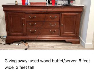 Wood buffet