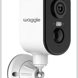Waggle 4G LTE Cam | Security Camera | NO WiFi Needed | Indoor/Outdoor Use | Built-in SIM Card, 2K HD Video, 9000mAh Battery, 2 Way Audio, Night Vision