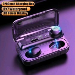 New Waterproof Bluetooth Earbuds  + Power Bank