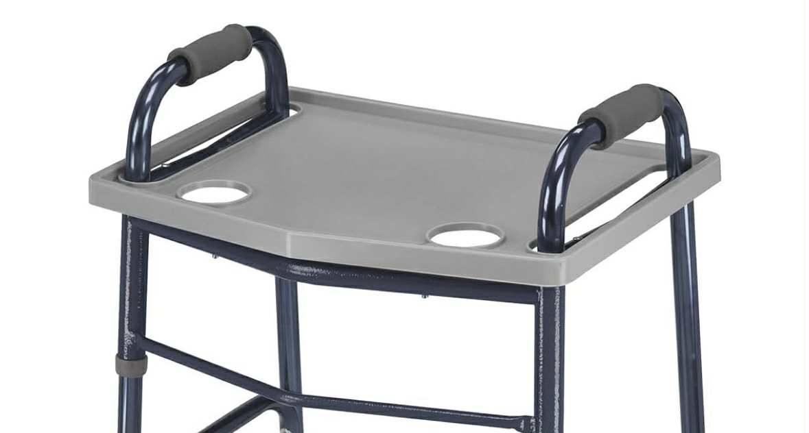 DMI Walker Tray With Cup Holders, 