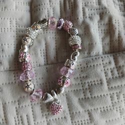 Pandora Bracelet With Charms Silver