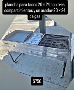 Planchas con Vaporeras i asador