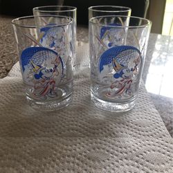 25 Year Celebration Walt Disney Glasses-Set Of 4 