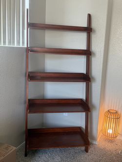 Wood shelf unit