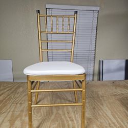 GOLD ALUMINUM CHIAVARI CHAIRS