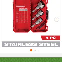 Milwaukee Stainless Steel 4 Piece