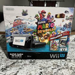 Nintendo Wii U GB Super Mario 3D World Deluxe Set Bundle