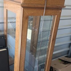 Tall Wooden Display Cabinet 
