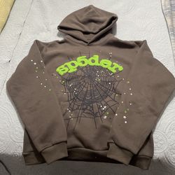 Sp5der Sp5 Punk Pullover Hoodie Slate