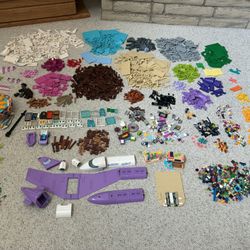 10.5 Pounds Lego Friends Miscellaneous Pieces Lot - Organized and Sorted by Color.  
