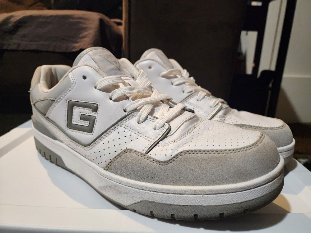 Guess White MENS SZ 10.5