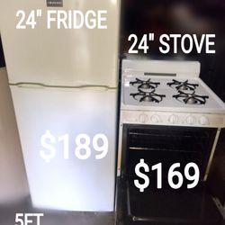 Small 24" Stove Fridge Ac