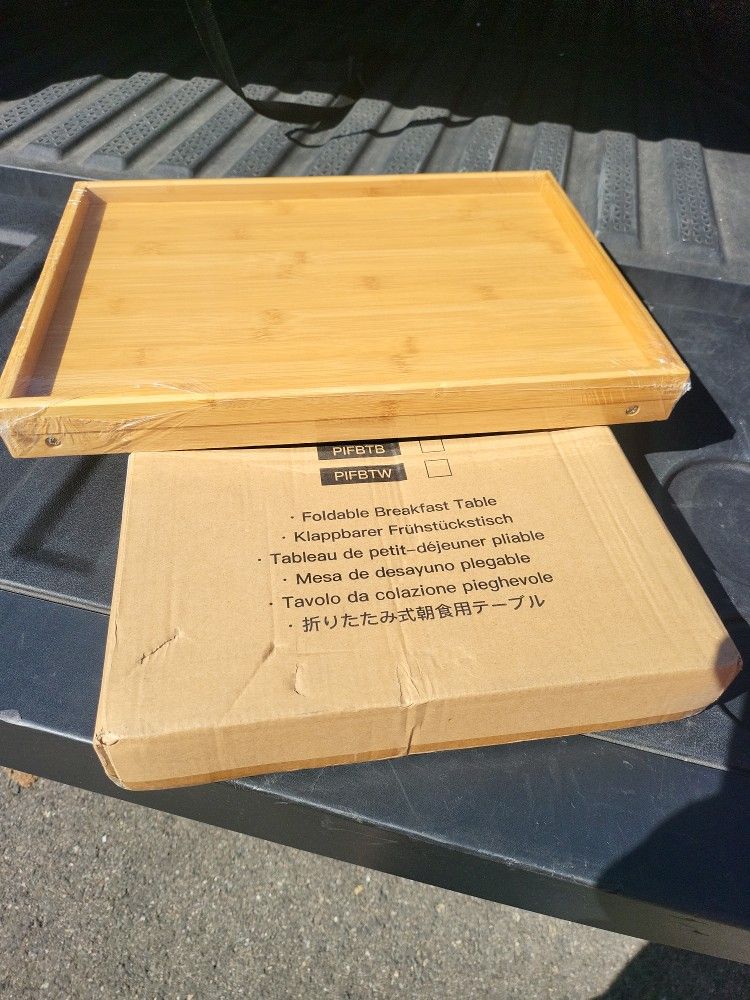 Blonde Foldable Breakfast Table