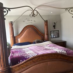 Bed Frame With Matching Night Stands 