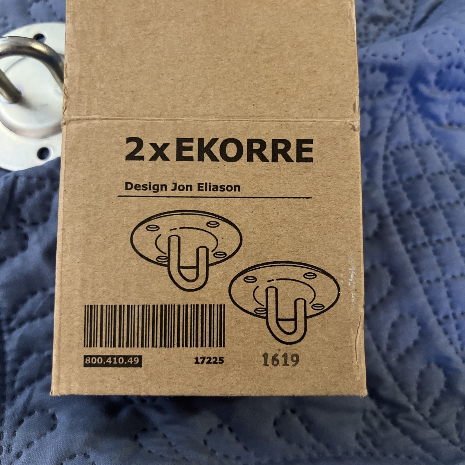IKEA 2x EKORRE Metal Mounts