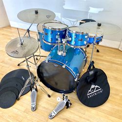 PDP Centerstage By DW complete Drum Set 22 10 12 16 14” New Quiet Cymbals Hardware New Throne mute practice pads  $400 Cash In Ontario 91762