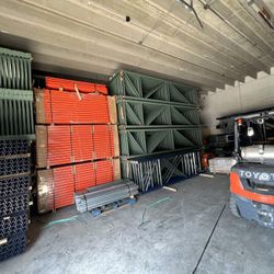 Warehouse Industrial Shelving Pallet Racking Beams Uprights Wire Decks Pallet Racks Dock Plates Rolling Ladders Forklifts 